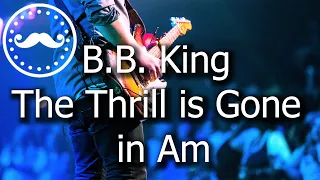 B.B. King Style Slow Blues Backing Track Jam in Am - VB006