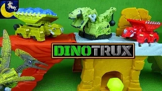 Rare Dinotrux Toys! Wrecka, Drago, Camo Ty Rux, Smash & Slide Construction Site Playset Toys!