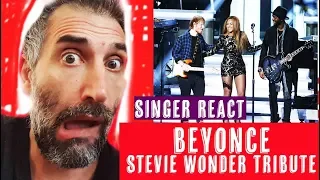 Beyoncé Ed Sheeran & Gary Clark Jr tribute stevie wonder singer reaction