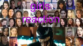 VENOM Official Trailer (GIRLS REACTION) Mashup