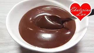 Минутный шоколадный соус (глазурь) для блинов, мороженого и фруктов! Дети будут в восторге!