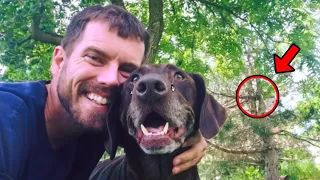 Man Takes One Last Selfie With His Dog – Turns Pale After Seeing the Picture!