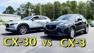 CX-30 & CX-3 | 2021 Mazda CX-30 vs 2020 Mazda CX-3 Compact CUV Comparison