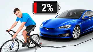 Charging an Electric Car with My Bike!
