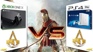 Ps4 Pro ( $399 )  vs Xbox One X ( $480 )  - Graphics Comparison "assassin's creed odyssey" 4k