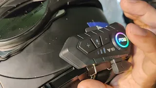 FQG Y10 Helmet Headset with RGB! Unboxing and Demo