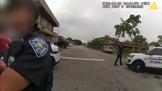 New audio from controversial scene where officer puts hands around female officer's throat