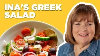 Barefoot Contessa Makes a Greek Salad | Barefoot Contessa | Food Network