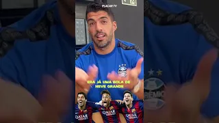 Suárez diz como ele e Messi tentaram convencer Neymar a seguir no Barcelona. #shorts