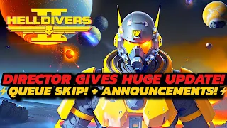 Helldivers 2 - BIG NEW Update PATCH Coming! | Dev On "More Servers" | + Queue SKIP!