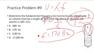 AP Physics 1 Waves Practice Problems and Solutions