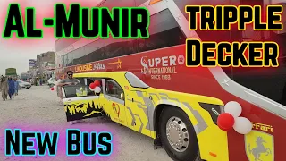 Discover Al Munir's Newest Triple Decker Limousine Bus! Pakistan main Pehli baar! ( FULL GUIDANCE )