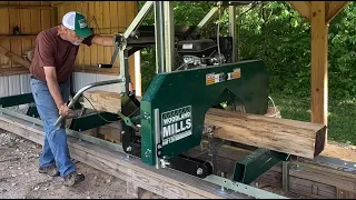 Sawmill time trial...how long does it take to turn a round log into boards you can use??