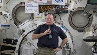 Space Station Crew Member Discusses Life in Space with the Media