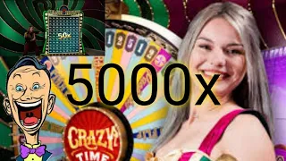 Crazy time big win cash hunt 50x choose your point..