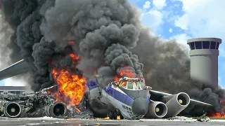 Crazy Emergency Landings #11 - Airplane Crashes & Shootdowns! Besiege plane crash - Pilot`s Fails