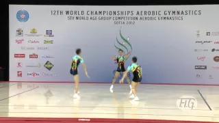 Trio KOREA - Aerobic Worlds 2012