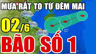 Dự báo thời tiết hôm nay và ngày mai 2/6/2024 | Dự báo thời tiết trong 3 ngày tới