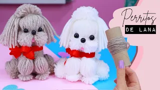 Como hacer un perro muy lindo con lana o estambre DIY Cachorrito muy fácil - El Mundo de Isa