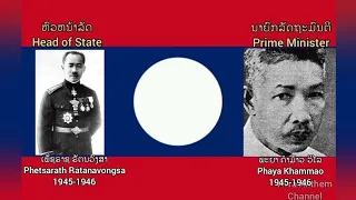From Kingdom of Luang Phrabang to Lao PDR | List of Laotian Leader (1945 until today)