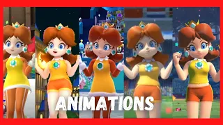 ✿ Mario & Sonic Series - Princess Daisy Winning Animations ✿