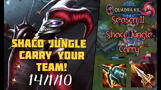 How to Play Shaco Jungle and Carry! 11.6 + 63% Win Rate Build to Carry