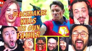 REACTORS CHEERFUL at PEACEMAKER KILLING HIS OWN FATHER!!! - WHITE DRAGON!!! - EPISODE 7 REACTIONS!!!