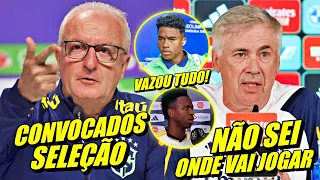 VAZOU TUDO ! LISTA DE CONVOCADOS DA SELEÇÃO | ANCELOTTI FALA DE ENDRICK E VINI E MAIS