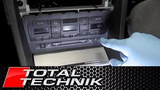 How to Remove Climate Control (Air Con Heater) Panel - Audi A4 S4 RS4 - B6 B7 - TOTAL TECHNIK