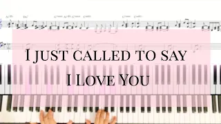 I just called to say I love You ( Stevie Wonder) -  solo piano arrangement