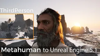 Metahuman to Unreal Engine 5.1 Third Person  Перенос персонажа из Metahuman