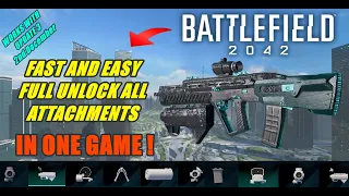 BF 2042 | UNLOCK ALL ATTACHMENTS | IN ONE GAME | FULL EASY COMPLETE GUIDE | ALL WEAPONS | UPDATE 3 !