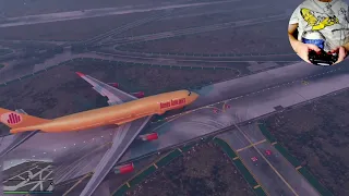 Boeing 747 And Others Inverted Landing Attempt Compilation Of Landings And Takeoff In GTA 5 Ep89