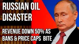 RUSSIA Oil Disaster - Exports Fall 50% as Sales Collapse After Sanctions, EU Ban & Price Caps