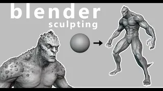 Blender 3.2 - Sculpting - Creature