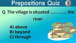 Can you pass this Prepositions Quiz? prepositions challenge 💥