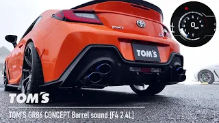 TOM'S GR86 TOM’S Barrel Sound 車検対応[F4 2.4L NA]
