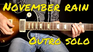 Guns n Roses - November Rain outro solo cover