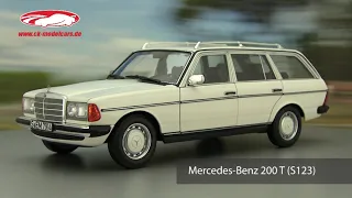 ck-modelcars-video: Mercedes-Benz 200 T (S123) Baujahr 1982 weiß Norev