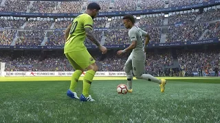 PES 2019 REALISTIC - PSG vs BARCA - Messi VS Neymar