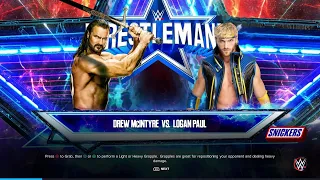 "WWE 2K23: Drew McIntyre vs. Logan Paul - Dream Showdown in the Ring!"