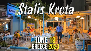 Stalis Crete, walking tour 4k, Kreta, Greece 2023