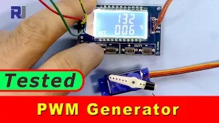 Pulse Width Modulation (PMW) Generator XY-LPWM With display to control Servo motor