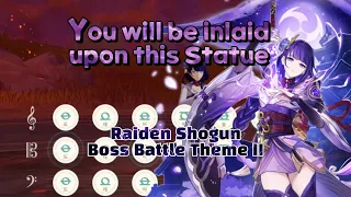 [Lyre] Raiden Shogun Boss Phase 2 Battle Theme Genshin Impact Lyre / 원신 라이덴 쇼군 전투 배경 음악 하프