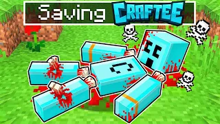 Saving CRAFTEE in Minecraft!