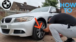 HOW TO REPLACE BMW ALLOY WHEEL CENTRE CAPS ( SAFEST WAY )