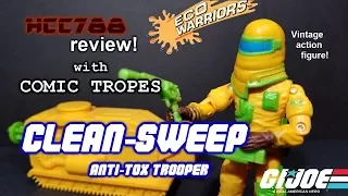 HCC788 - 1991 CLEAN-SWEEP - with COMIC TROPES! Eco Warriors - Vintage G.I. Joe toy!