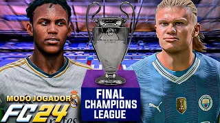 HORA DE FAZER HISTORIA NA CHAMPIONS - MODO CARREIRA JOGADOR EA FC 24 TEMP. 04 #EP 18 (PC)