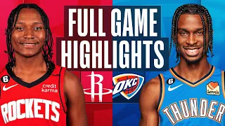 Game Recap: Thunder 153, Rockets 121