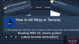 Reading 9001 IQ Terraria guides from steam... again. (LOUD SOUND WARNING)